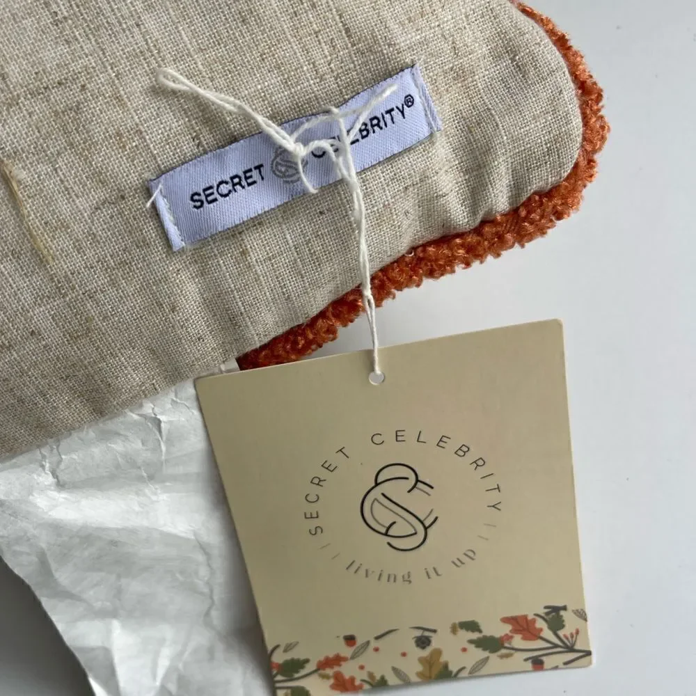 Secret Celebrity | Natural Autumn Pumpkin Throw Pillow NWT